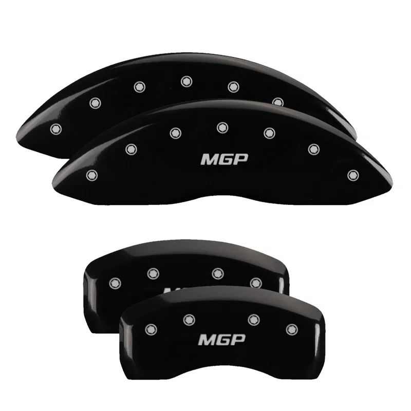 10005SMGPBK – MGP CALIPER Caliper Cover, Set Of 4 MGP Logo Powder Coated Black Aluminum